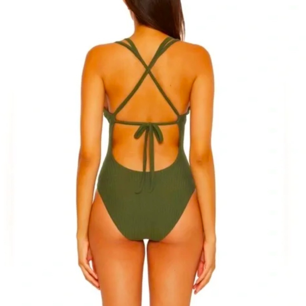 Becca Women's Line in the Sand Ring One Piece, Cactus, Large—NWT - Picture 2 of 6